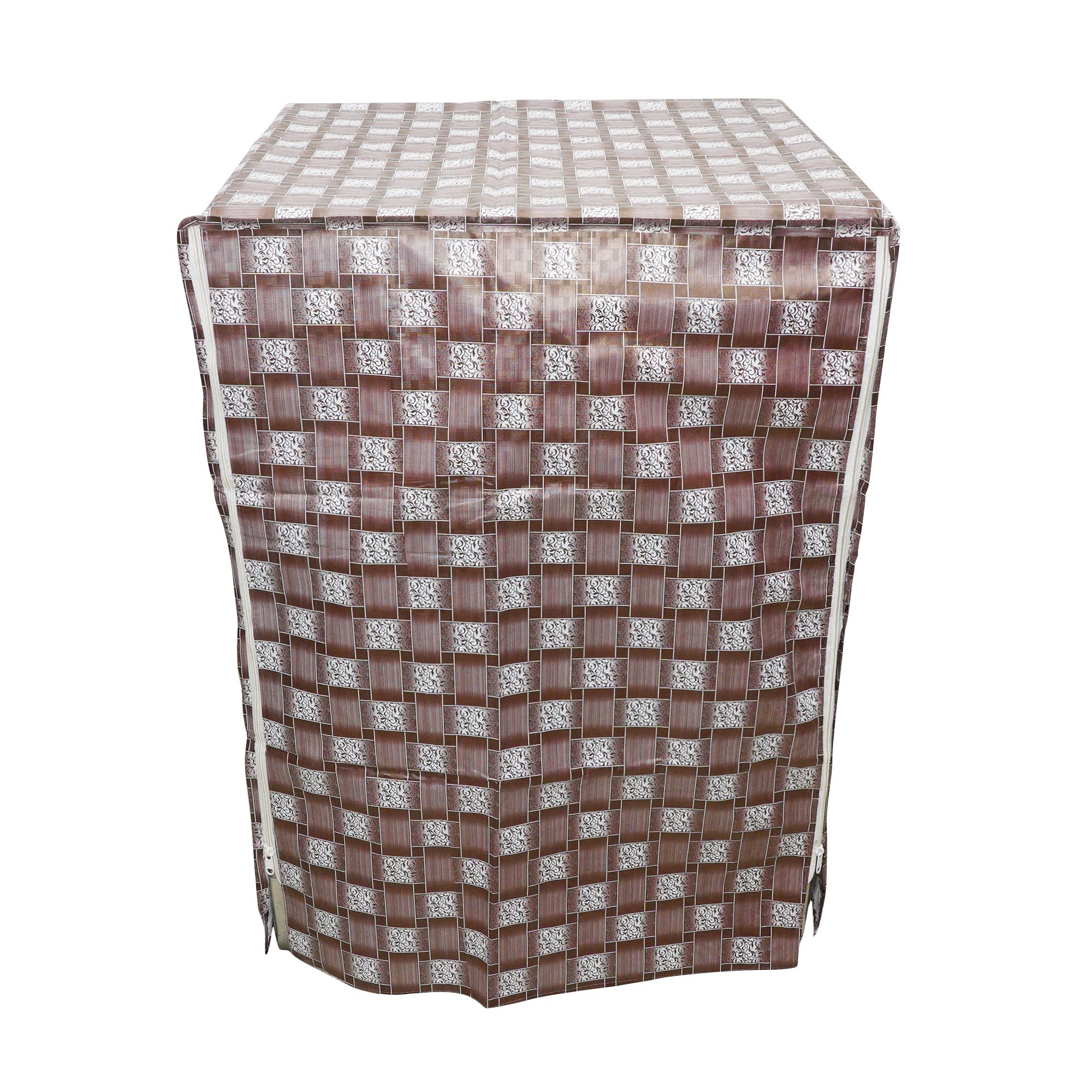 Front Load Washing Machine Cover Lght Brown Check 